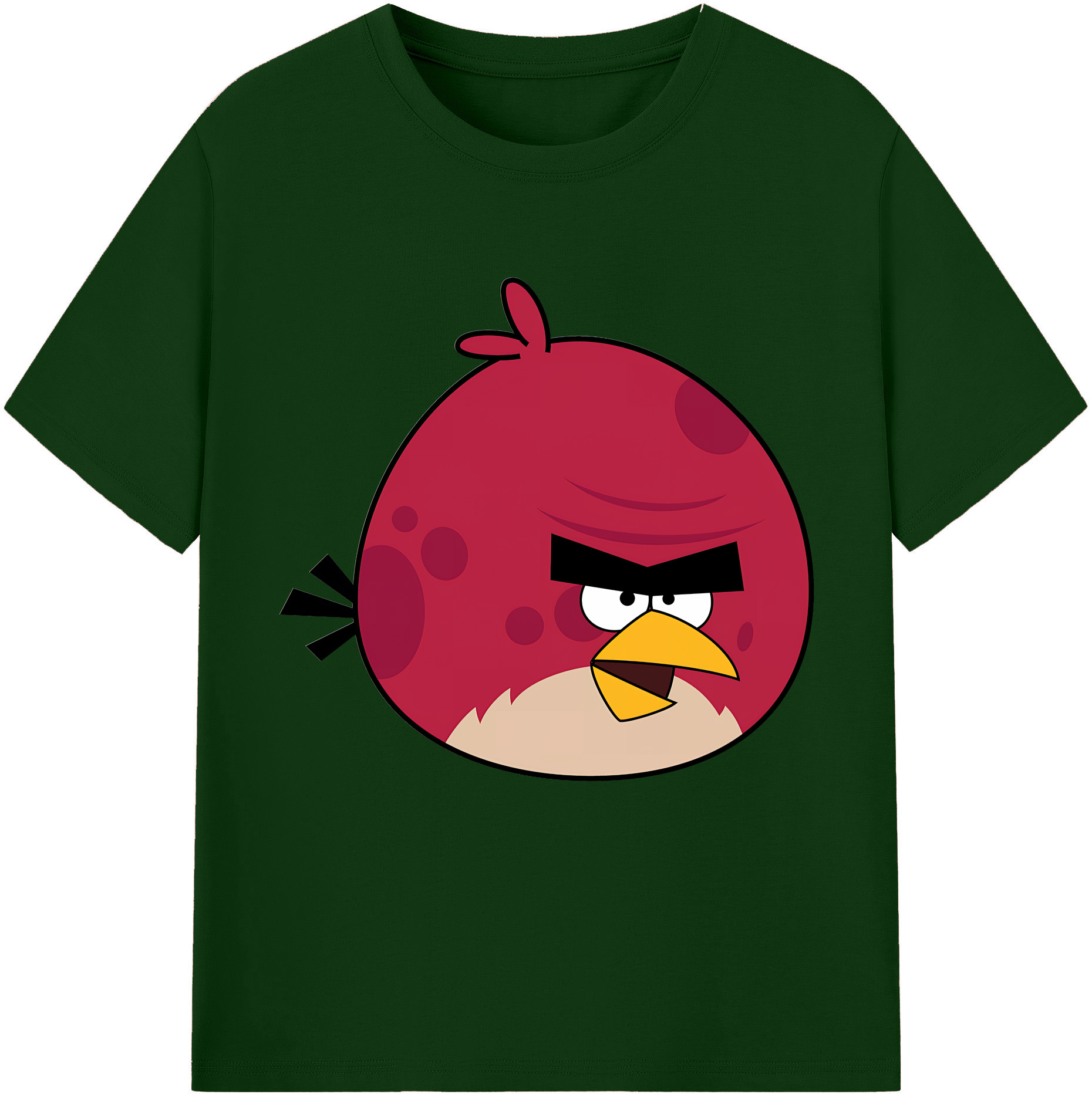 （画像用） Angry Birds アングリーバード 綿100％半袖Tシャツ（フロントプリント）